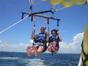 Coral Island with Indian Lunch + Parasailing 1 big round