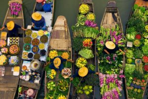 Floating Market Tour with Rose Garden